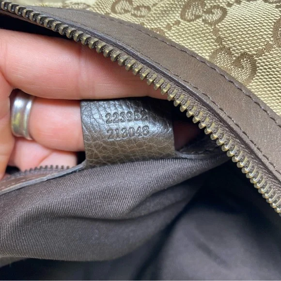 Gucci Biba Studded GG Canvas Hobo Shoulder Bag - Picture 8 of 9